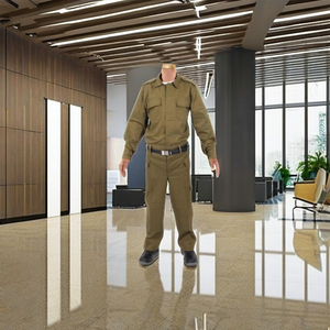 Ensemble uniforme de sécurité personnalisé pour entreprise de surveillance : chemise et pantalon de patrouille en coton unisexe pour l'été, vente en gros, OEM, long - Product Image 3