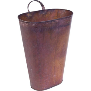 Porte-parapluie vintage en métal, finition laiton antique, capacité unilatérale, structure autoportante en forme de boîte, décoration d'intérieur - Product Image 4