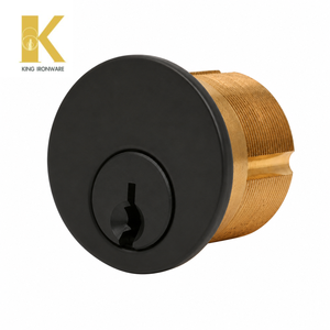 Cerradura de Cilindro de Embutir de 25 mm con Llave Plana Negra, Garantía de 30 Años del Fabricante, 2 Llaves Incluidas - Product Image 5