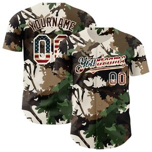 Custom Logo Printed Camo Baseball Jersey Breathable 100% Polyester Short Sleeve Unisex All Seasons Uniform - Product Image 1