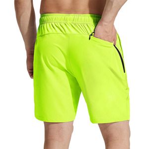 Pantalones cortos de movimiento activo para hombre, con doble costura, cintura con cordón, transpirables, profesionales - Product Image 2