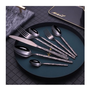 Thick Design Handle Stainless Steel Cutlery Set High Quality Luxury <b>Flatware</b> Thick handle cutlery set - Product Image 4