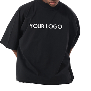 Fabricant de t-shirts impression personnalisée logo graphique t-shirt uni 100 coton hommes t-shirt conceptions personnalisées t-shirts surdimensionnés pour hommes - Product Image 3