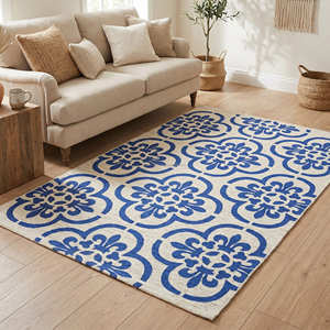 4' <b>Round</b> Mandala Printed Cotton Area Rug for Meditation Corner Bohemian Living Room & Bedroom - Product Image 6