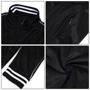 Survêtement bleu pour homme, manches longues, couleur unie, style sportif, respirant, polyester, vêtements décontractés d'hiver, coupe régulière, poches latérales, 2 en 1 - Product Image 6