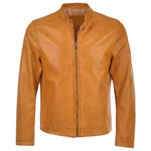 Chaqueta de Cuero para Hombre, Estilo Urbano, Personalizada, Nueva Colección 2026, Transpirable, Piel de Vacuno, Servicio OEM, Cierre de Cremallera Frontal - Product Image 1
