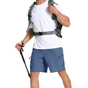 Shorts de randonnée pour homme, nouveau design, été, extérieur, respirant, séchage rapide, multi-poches, avec logo personnalisé. - Product Image 6