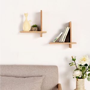 Handmade Natural Wooden Wall <b>Shelf</b> Rack For Decorative Display Storage Books Plants And Household Items - Product Image 6