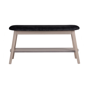 LUOOMA Modern Minimalist White Wash Dining <b>Chair</b> with Upholstered Wood Legs for <b>Small</b> Spaces and Apartments - Product Image 2