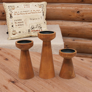 Porte-bougies rustiques en bois sur mesure 2025 pour décorations de fêtes et bougeoirs – Décoration intérieure par MULTI CRAFT - Product Image 5