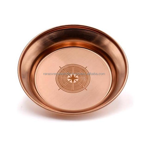 เครื่องเผาบูชาธูปและจานประกอบพิธีกรรมทำจากทองแดงรูปเสามอร์มอนที่สง่างาม - Product Image 5