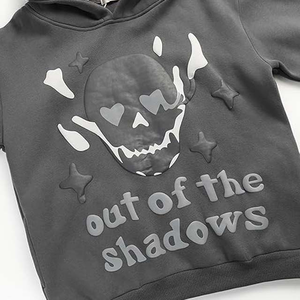 Vente Flash Streetwear : Crop Top Tricoté à Capuche Décontracté pour Femme, Hiver, Impression Personnalisée Écologique sur le Devant, 100% Coton de Haute Qualité - Product Image 5