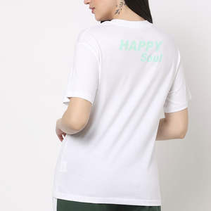 Camisetas de Cuello Redondo para Mujer, 100% Algodón, Alta Calidad, Cómodas, Transpirables, Ecológicas, de Verano, a Cuadros, Manga Corta, Corte Regular - Product Image 2