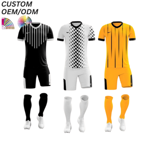 Tenue de football personnalisée avec logo d'usine, respirante, 100 % polyester, séchage rapide, uniforme d'équipe, support OEM ODM pour la vente en gros de vêtements de football - Product Image 6