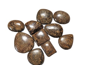 Bronzite Cabochon Piedras preciosas sueltas Forma de mezcla en todos los tamaños Hecho a mano Smooth Nice Brown Bronzite Piedras preciosas sueltas a precio al por mayor - Product Image 4