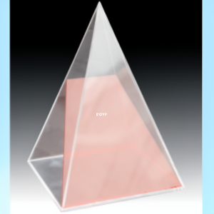 Nuevo Modelo de Geometría Matemática, Pirámide Rectangular de Plástico con Revestimiento Reflectante, Prisma de Ángulo Recto de 14x20cm para Experimentos Ópticos - Product Image 3