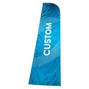 Drapeau plume en aluminium personnalisé pour l'extérieur avec impression numérique, drapeau de plage - Product Image 4