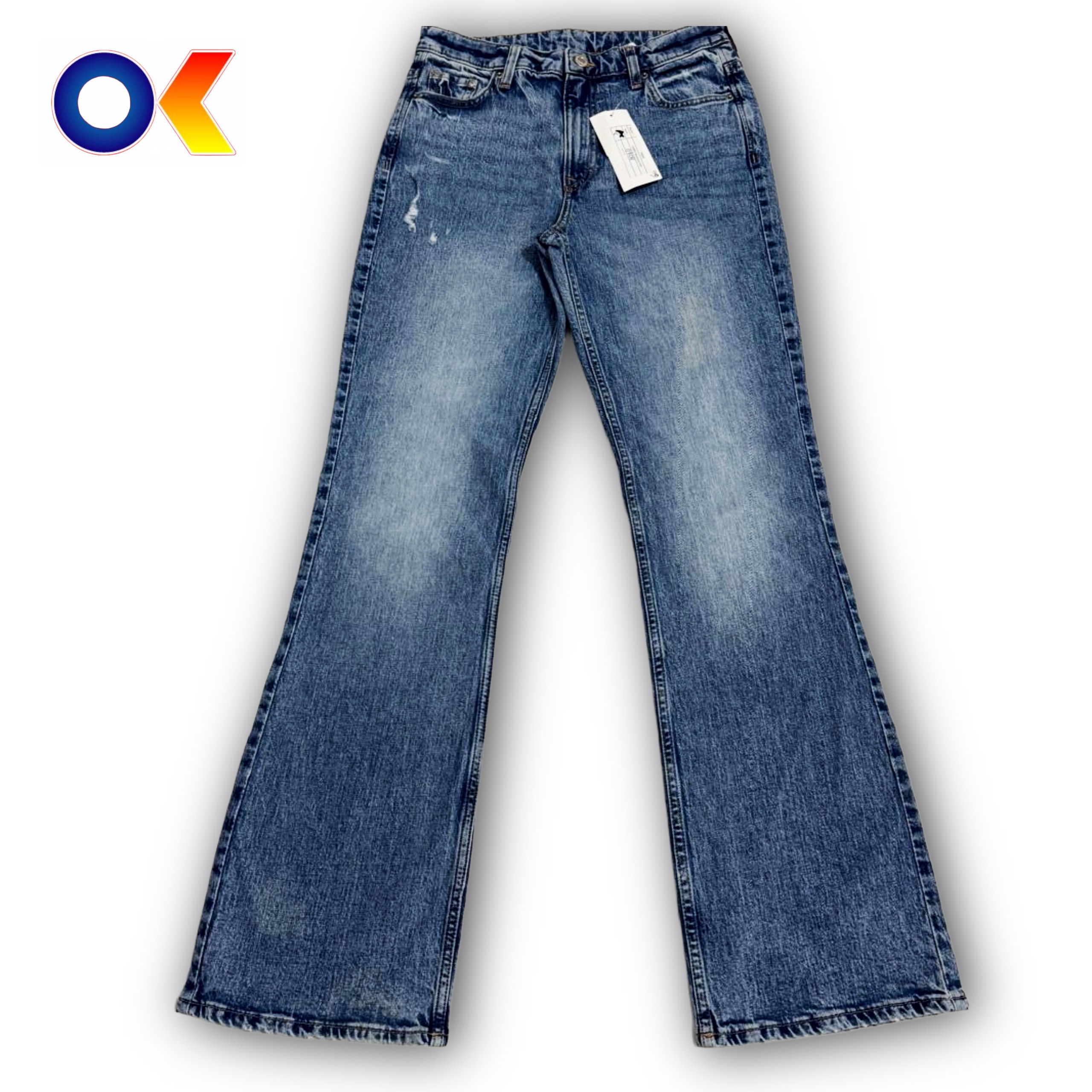 パンツ opium washed bootcut flare jeans Opium Washed Zipper Jeans | Limited Edition | Fūga