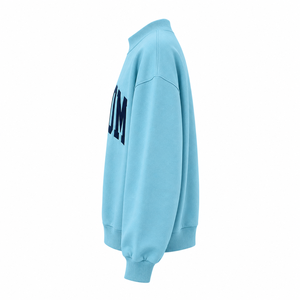 Sweat-shirt à col montant avec lettres grecques pour femmes, broderie personnalisée, lettres grecques, 100% coton, sweat-shirt surdimensionné pour sororité - Product Image 4