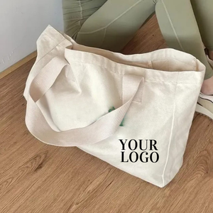 Thick Canvas Cotton <b>Tote</b> with Custom Logo & Size suitable for Shopping Heavy Items - Product Image 1