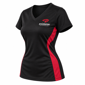 Camisetas de algodón suave de corte casual con cuello en V para mujer, para uso diario y comodidad relajada en armarios modernos, hechas con materiales premium suaves. - Product Image 3