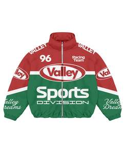 Chaqueta Deportiva Valley Sports Division para Hombre, Cortavientos, con Cierre, Cuello Alto, Estilo Deportivo, Diseño con Bloques de Color y Estampado, para Otoño - Product Image 2