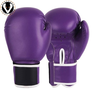 Gants de boxe en cuir synthétique avec doublure intérieure douce, construction robuste et ajustement sécurisé pour l'entraînement physique - Product Image 1