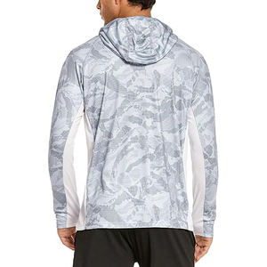 Sudadera con Capucha Tie Dye Camuflaje para Hombre, Mezcla de Algodón y Poliéster, Patrón en Espiral, Capucha con Cordón, Bolsillo Canguro - Product Image 3