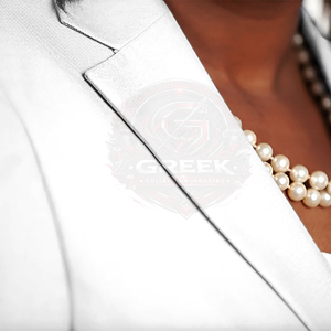 Chaqueta Blazer Bordada Personalizada de la Hermandad Griega Zeta Phi Beta para Mujer |   Blazer Bordado Personalizado para Mujer de la Hermandad ZPB con Botones - Product Image 4