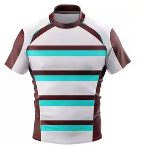 ชุดยูนิฟอร์มรักบี้คุณภาพสูง ระบายอากาศได้ดี สำหรับผู้ชายและผู้ใหญ่ทุกเพศ พร้อมเสื้อทีมแบบซับลิเมชั่นสั่งทำพิเศษ และกางเกงขาสั้นสไตล์ชุดกีฬา - Product Image 2