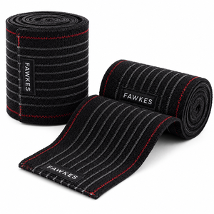 Bandes de genou FAWKES Sports FK-KS-001 de qualité supérieure pour entraînement croisé, haltérophilie, gym, compression, durables, respirantes, unisexes - Product Image 2