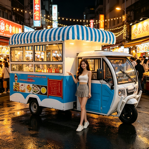 Remorque de camion-<span class=keywords><strong>restaurant</strong></span> mobile personnalisable avec équipement de cuisine professionnel complet pour la vente de crème glacée au crabe chili de Singapour et de restauration rapide - Product Image 1