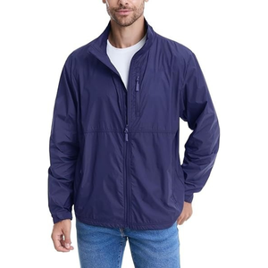 Chaqueta Cortavientos Impermeable y Transpirable de Invierno con Cuello Alto Delgado Estilo Urbano para Hombre y Mujer, con Logotipo y Color Personalizados - Product Image 1