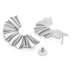 Boucles d'oreilles créoles classiques bohèmes - Boucles d'oreilles pendantes en acier inoxydable plaqué or 14 carats - Product Image 3