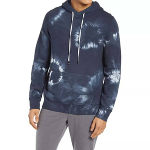 Sweat à capuche streetwear 100 % coton pas cher pour homme, personnalisable, en molleton, vente en gros, haut de survêtement chaud - Product Image 1