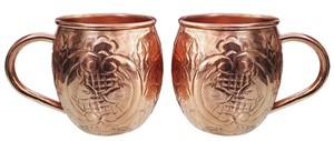 Vente en gros de mugs Moscow Mule réutilisables en cuivre 100% certifiés CE, écologiques, de style américain MIINOX, pour cadeaux d'affaires - Product Image 2