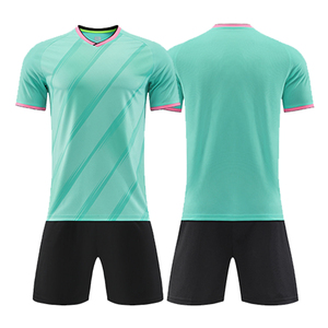 Custom Plain Polyester Breathable Mens Sports Football Jersey Soccer Uniforms Sets Soccer Wear Jersey Set Football Kits Full Set - Product Image 1