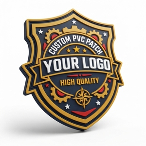 Parche de PVC 3D Personalizado, Insignia de Goma con Logotipo en Relieve de Alta Calidad para Ropa, Gorras, Bolsos, Chaquetas, Diseño para Coser - Product Image 1