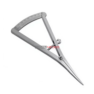 Calibrador Recto de 4.5 Pulgadas de Largo para Mapeo Óseo, Instrumento de Medición de 0-40mm con Escala de Precisión para Implantes Dentales, Quirúrgicos y de Ortodoncia - Product Image 3