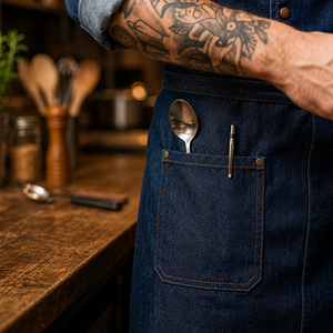 Ensemble d'uniformes de chef, kit de vêtements de travail de cuisine, coton et élasthanne, respirant, anti-boulochage, uniforme pour le personnel de restaurant - Product Image 6