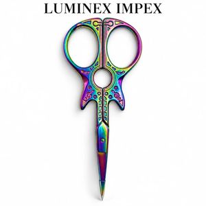Ciseaux à broder Luminex Impex bleus à pointe fine pour la couture, le point de croix et les travaux d'aiguille - Product Image 2