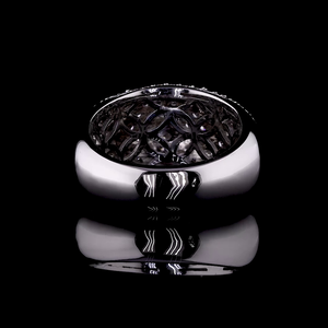 Bague dôme entièrement pavée de diamants de laboratoire - Product Image 3