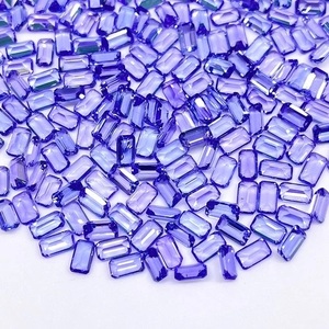 Tanzanita Natural, Corte Octogonal, Color Azul Violeta, Piedras Preciosas Sueltas de 5x3mm, Corte Esmeralda, Piedra Semipreciosa, Precio al por Mayor - Product Image 2