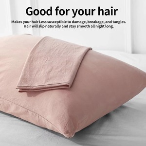 ปลอกหมอนสีพื้น ทรงสี่เหลี่ยมผืนผ้า ปิดแบบซอง ป้องกันสารก่อภูมิแพ้ ทอเรียบ ใช้ในบ้าน - Product Image 2