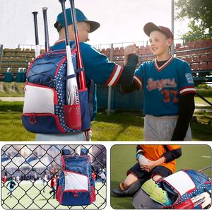Bagnex B5200 Multi-Functional Baseball <b>Backpack</b> Waterproof Outdoor Sports Bag Nylon Polyester Large Capacity Zipper Closure - Product Image 6