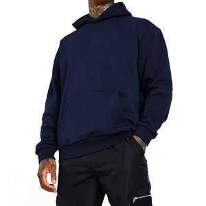 Sudadera con Capucha Oversize de Algodón Grueso para Hombre, Precio Mayorista, con Logotipo Personalizado, Estilo Urbano para Invierno, Teñido Liso - Product Image 1