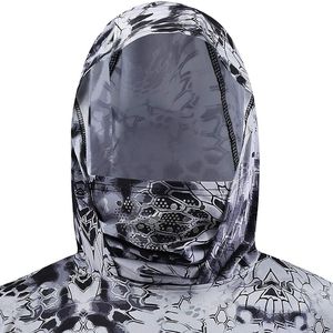 Sweat à capuche de pêche performant à manches longues avec protection UV et cache-visage intégré pour la pêche en extérieur - Product Image 3