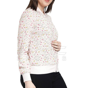 Best Design Fashionable Women Printing Varsity <b>Jackets</b> Smooth Texture Clothing For Outdoor Leisure And Casual Dressing - Product Image 5