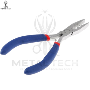 With Soft Rexine Case Stainless Steel High Quality Human Hair Extension <b>Tools</b> Micro Links Beads Rings Feather Crimp Pliers - Product Image 2