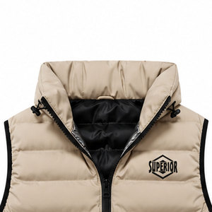 Chaleco Acolchado Ligero de Invierno para Hombre, Sin Mangas, con Capucha y Acabado Resistente al Agua, Ideal para Senderismo y Trekking - Product Image 3